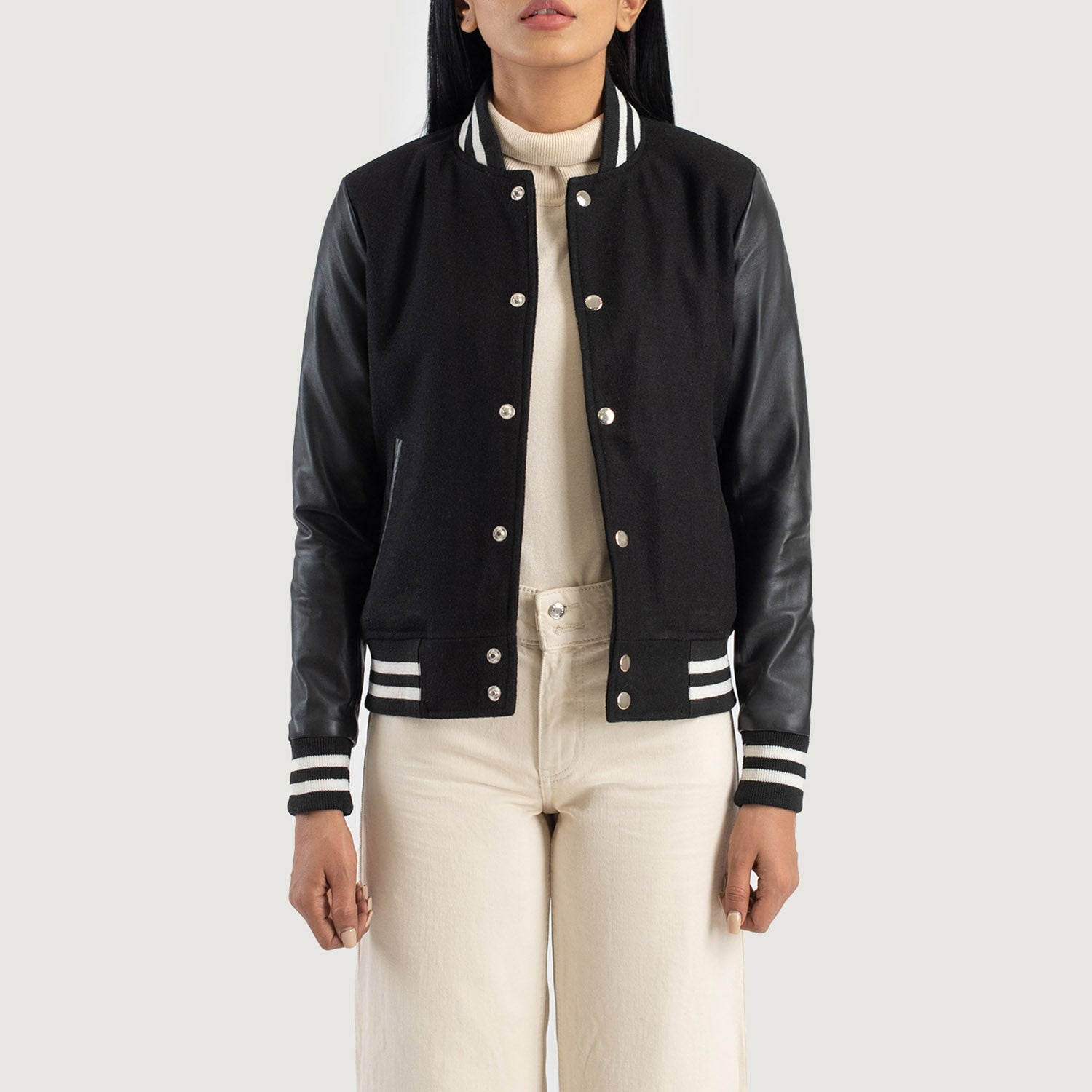 Varsity jacket female clearance